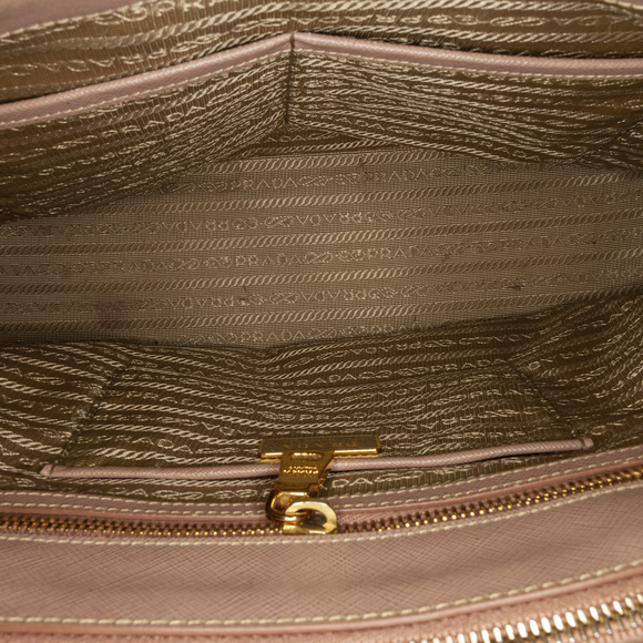 Pre-Loved Prada Saffiano Lux Galleria Double Zip Satchel - Picture 5 of 7